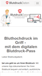 Mobile Screenshot of blutdruckdaten.de